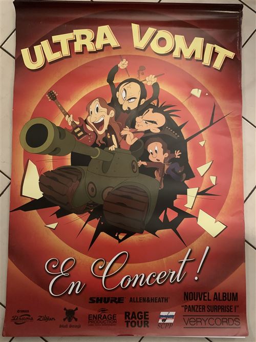 Acheter ULTRA VOMIT - Panzer Surprise! - 70x100cm - Affiche État correct - 39,99 € ULTRA VOMIT - Panzer Surprise! - 70x100cm - Affiche État correct - N/A reconditionné disponible sur Fnac