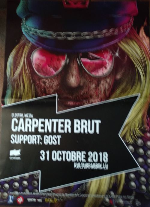 Carpenter Brut - concert 2018 - AFFICHE État correct - N/A reconditionné disponible sur Fnac