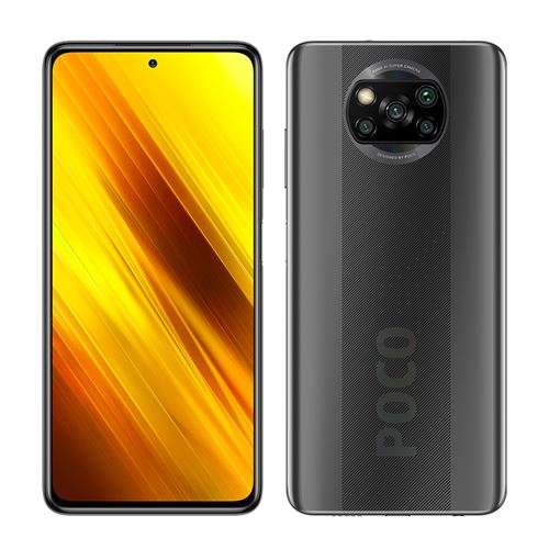 Xiaomi POCO X3 NFC - 4G smartphone - double SIM - RAM 6 Go / Mémoire interne 64 Go - microSD slot - 6.67"" - 2400 x 1080 pixels (120 Hz) - 4x caméras arrière 64 MP, 13 MP, 2 MP, 2 MP - front camera 20 MP - gris ombré État correct - N/A reconditionné disponible sur Fnac