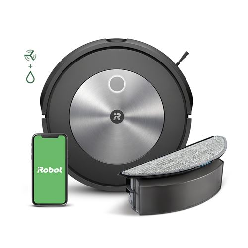 Aspirateur robot et laveur 2-en-1 iRobot Roomba Combo j5 Noir État correct - iRobot reconditionné (offre indisponible)