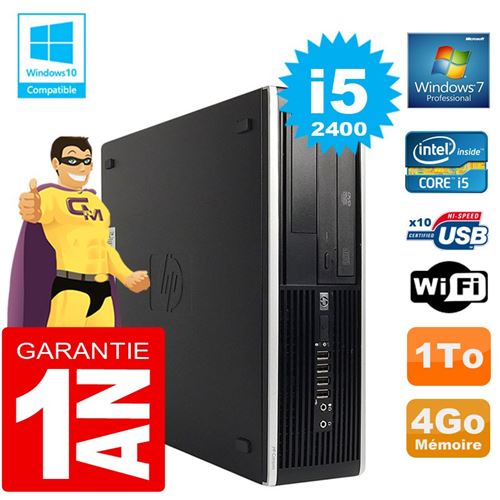 Pc hp compaq 8300 sff core i5-2400 ram 4go disque 1 to graveur dvd wifi w7 État correct - Hewlett-Packard reconditionné disponible sur Fnac