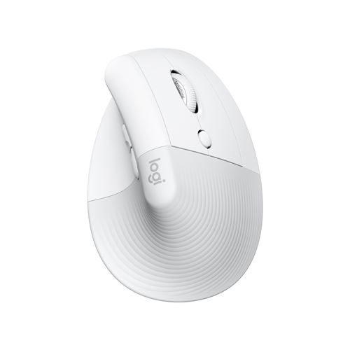 Souris verticale sans fil Bluetooth Logitech Lift pour Mac Blanc et gris État correct - Logitech reconditionné disponible sur Fnac