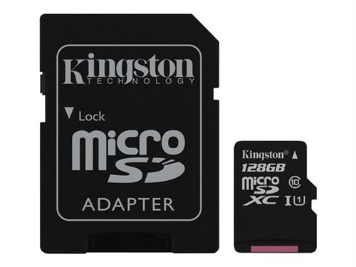 Acheter Kingston - Carte mémoire flash (adaptateur microSDXC vers SD inclus(e)) - 128 Go - UHS Class 1 / Class10 - microSDXC UHS-I État correct - 28,59 € Kingston - Carte mémoire flash (adaptateur microSDXC vers SD inclus(e)) - 128 Go - UHS Class 1 / Class10 - microSDXC UHS-I État correct - Kingston Technology reconditionné disponible sur Fnac