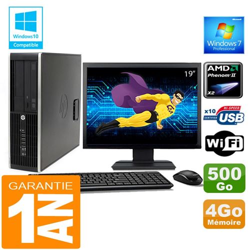 Acheter Pc hp compaq 6005 pro sff amd phenom ii ram 4go disque 500 go wifi w7 ecran 19' État correct - 209,00 € Pc hp compaq 6005 pro sff amd phenom ii ram 4go disque 500 go wifi w7 ecran 19' État correct - Hewlett-Packard reconditionné disponible sur Fnac