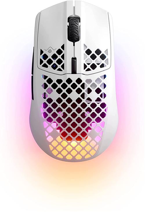 Souris gaming Wireless SteelSeries Aerox 3 Snow Blanc État correct - SteelSeries reconditionné disponible sur Fnac