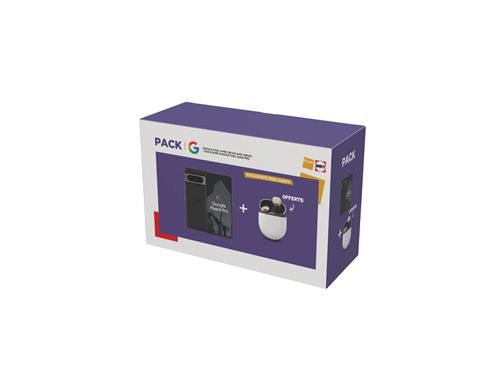Pack Smartphone Google Pixel 8 Pro 6,7"" 5G Double SIM 128 Go Noir Volcanique avec Gemini + Ecouteurs Pixel Buds Pro État correct - Google reconditionné disponible sur Fnac
