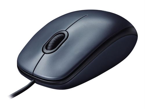 Logitech M100 - Souris - droitiers et gauchers - optique - 3 boutons - filaire - USB - noir État correct - Logitech reconditionné disponible sur Fnac