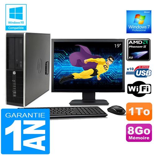 Pc hp compaq 6005 pro sff amd phenom ii ram 8go disque 1 to wifi w7 ecran 19' État correct - Hewlett-Packard reconditionné disponible sur Fnac