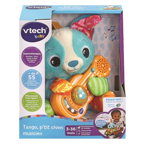 Peluche interactive Vtech Baby Tango petit chien musicien État correct - VTech Baby reconditionné disponible sur Fnac