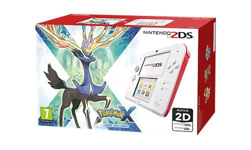 Console Nintendo 2DS Blanc + rouge + Pokemon X - État correct Nintendo sur Fnac