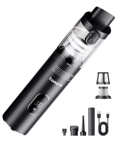 Aspirateur à main 3-en-1 tomons, Aspirateur à main sans fil de 14000PA avec filtre HEPA multi-filtration État correct - N/A reconditionné disponible sur Fnac
