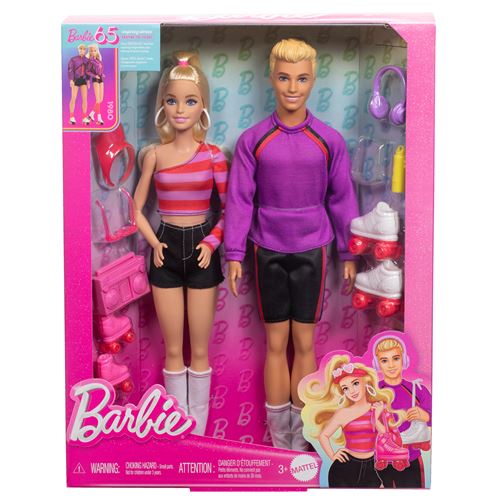 Coffret 2 Poupées Barbie et Ken Roller - État correct Barbie sur Fnac