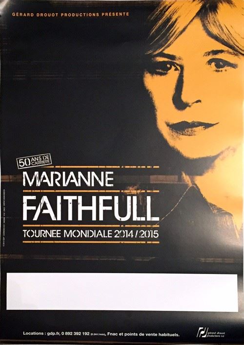 Marianne Faithfull - 40x60 cm - AFFICHE / POSTER État correct - N/A reconditionné disponible sur Fnac