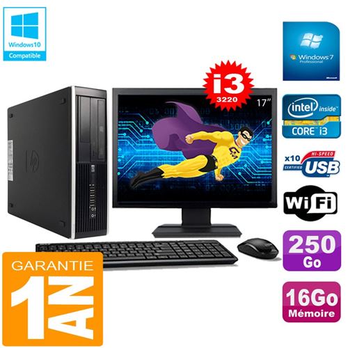 Acheter Pc hp compaq pro 6300 sff i3-3220 16go 250go graveur dvd wifi w7 ecran 17' État correct - 279,00 € Pc hp compaq pro 6300 sff i3-3220 16go 250go graveur dvd wifi w7 ecran 17' État correct - Hewlett-Packard reconditionné disponible sur Fnac