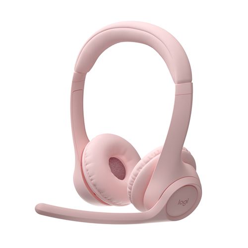 Casque PC sans fil Bluetooth Logitech Zone 300 Rose État correct - Logitech reconditionné disponible sur Fnac