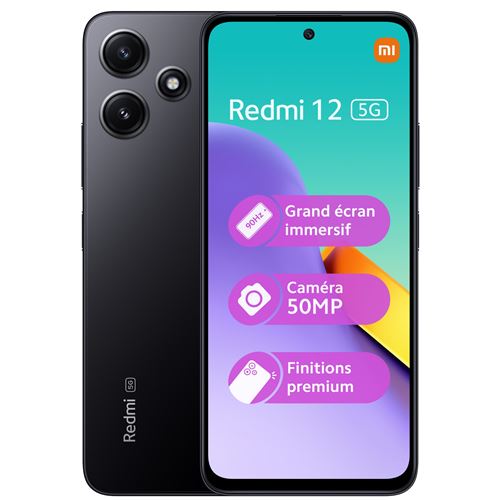 Acheter Smartphone Xiaomi Redmi 12 5G 6.79"" Double nano SIM 128 Go Noir État correct - 132,55 € Smartphone Xiaomi Redmi 12 5G 6.79"" Double nano SIM 128 Go Noir État correct - Xiaomi reconditionné disponible sur Fnac