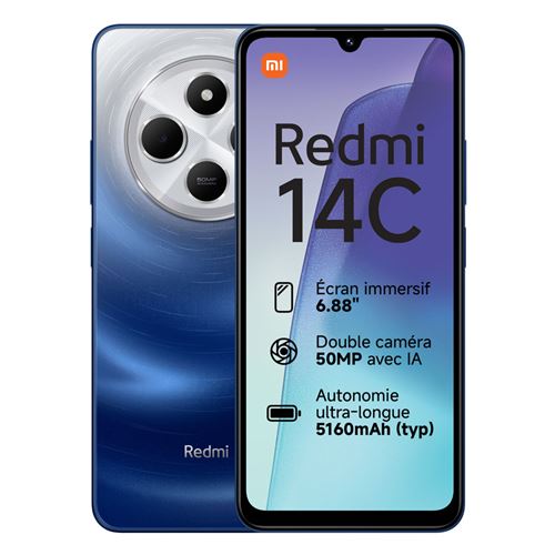 Xiaomi Redmi 14C 8Go 256Go Bleu État correct - N/A reconditionné disponible sur Fnac