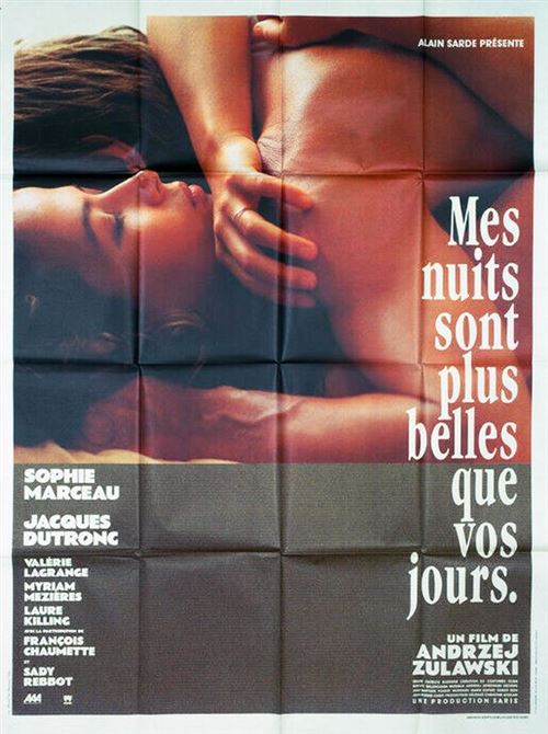 Mes Nuits Sont Plus Belles Que Vos Jours - 1989 - Sophie Marceau, Jacques Dutronc - 116x158cm - Affiche de cinéma originale pliée État correct - N/A reconditionné disponible sur Fnac