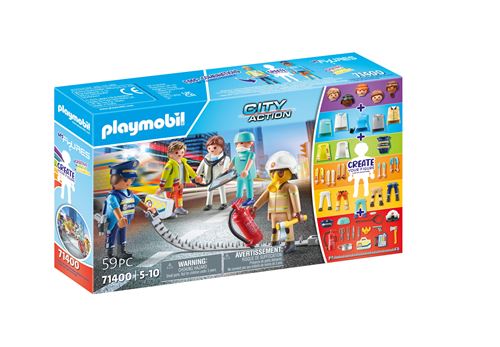 Playmobil City Action 71400 My Figures Héros du quotidien État correct - Playmobil reconditionné disponible sur Fnac