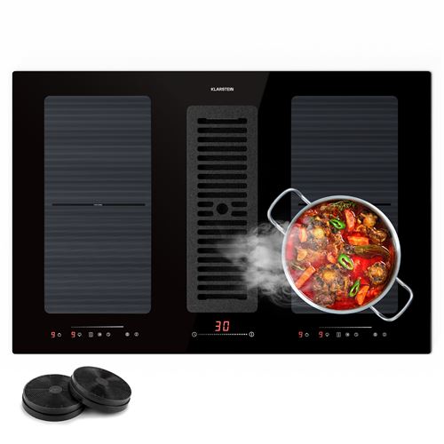 Acheter Plaque de Cuisson Induction 2 en 1 Klarstein 77 cm cm avec Hotte Aspirante 391m³ h État correct - 633,99 € Plaque de Cuisson Induction 2 en 1 Klarstein 77 cm cm avec Hotte Aspirante 391m³ h État correct - N/A reconditionné disponible sur Fnac