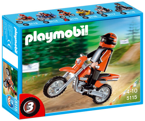 Playmobil 5115 Motocross État correct - Playmobil reconditionné disponible sur Fnac