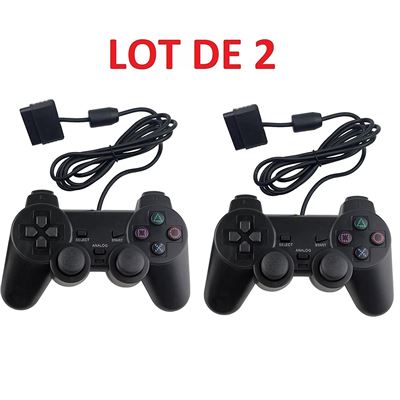 2 X Manette analogique pour Sony Playstation 2 PS2 joypad Shock - 1,40 m - Straße Game ® État correct - Straße Game reconditionné disponible sur Fnac