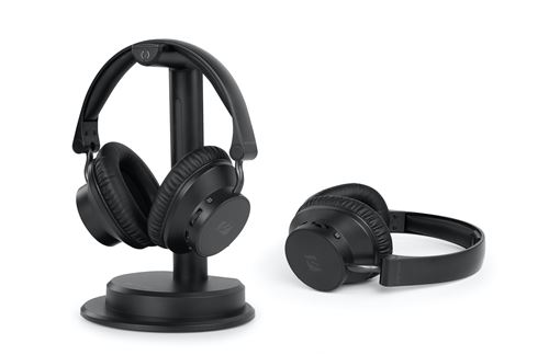 Pack de 2 Casques TV Muse M-288 CTV avec base de chargement et d'émission Bluetooth Noir État correct - Muse reconditionné disponible sur Fnac
