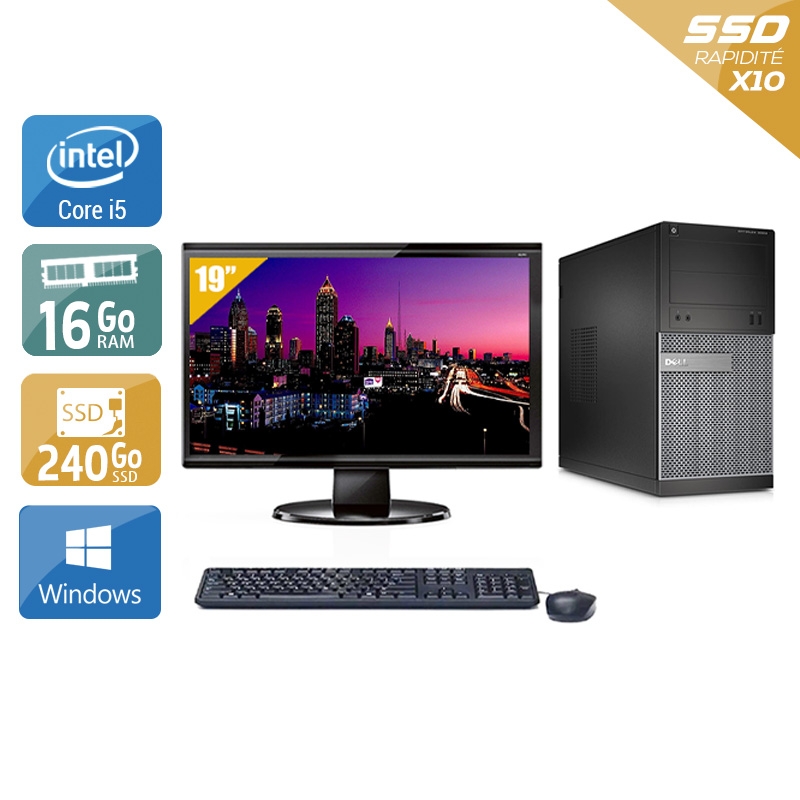 Acheter Dell Optiplex 3020 Tower i5 + Écran - 19'' 16Go RAM 240Go SSD Windows 10 - Etat du Produit : Bon état Bon étatOccasion certifiée reconditionnée Bon état - 257,50 € Dell Optiplex 3020 Tower i5 + Écran - 19'' 16Go RAM 240Go SSD Windows 10 - Etat du Produit : Bon état Bon étatOccasion certifiée reconditionnée Bon état - reconditionné disponible sur Kiatoo