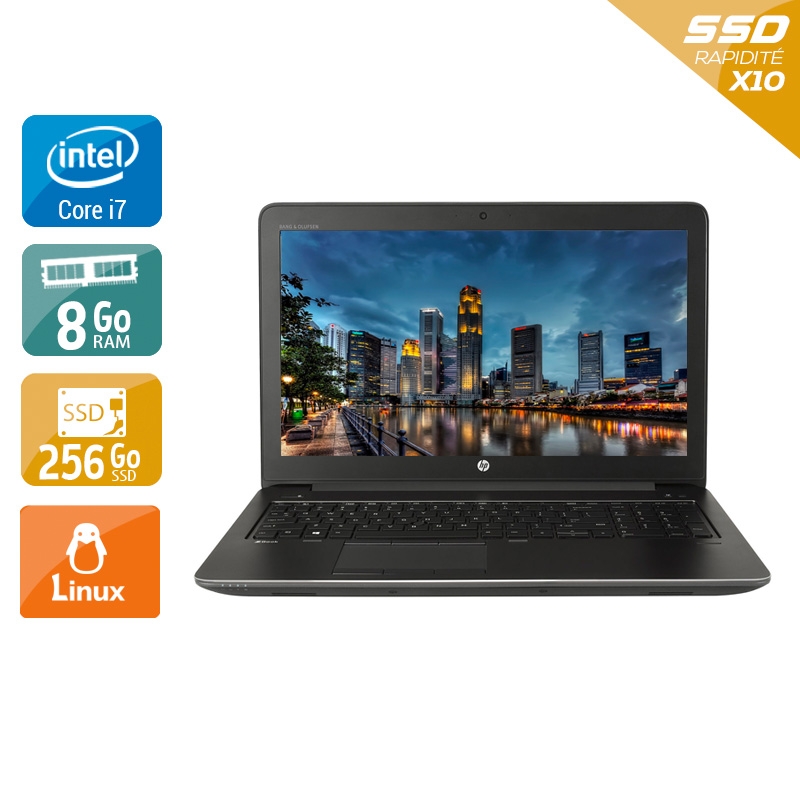 HP ZBook 15 G3 15,6'' i7 Gen 6  - 8Go RAM 256Go SSD Linux  État correctOccasion certifiée reconditionnée Bon état -  reconditionné disponible sur Kiatoo