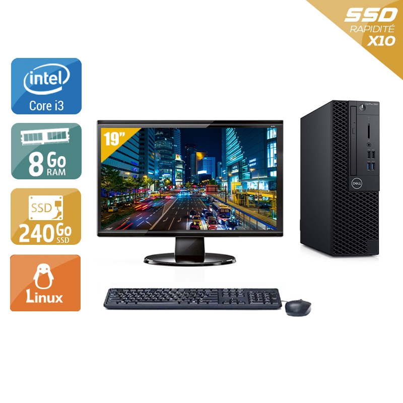 Acheter Dell Optiplex 3060 SFF i3 Gen 8 + Écran - 19'' 8Go RAM 240Go SSD Linux Bon étatOccasion certifiée reconditionnée Bon état - 224,17 € Dell Optiplex 3060 SFF i3 Gen 8 + Écran - 19'' 8Go RAM 240Go SSD Linux Bon étatOccasion certifiée reconditionnée Bon état - reconditionné disponible sur Kiatoo