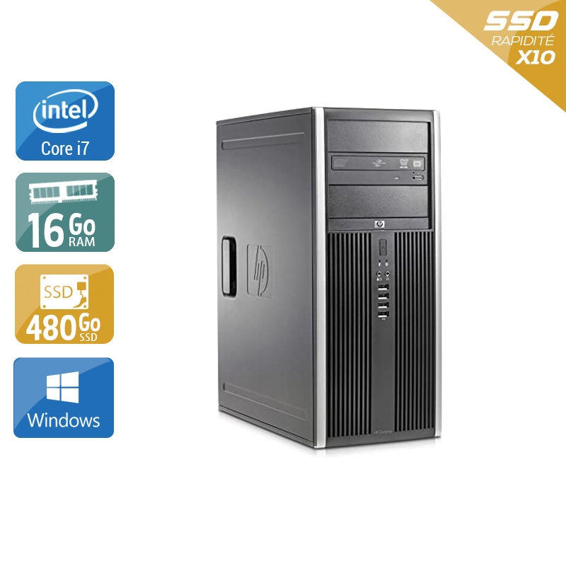 HP Compaq Elite 8300 Tower i7 - 16Go RAM 480Go SSD Windows 10  Bon étatOccasion certifiée reconditionnée Bon état -  reconditionné disponible sur Kiatoo