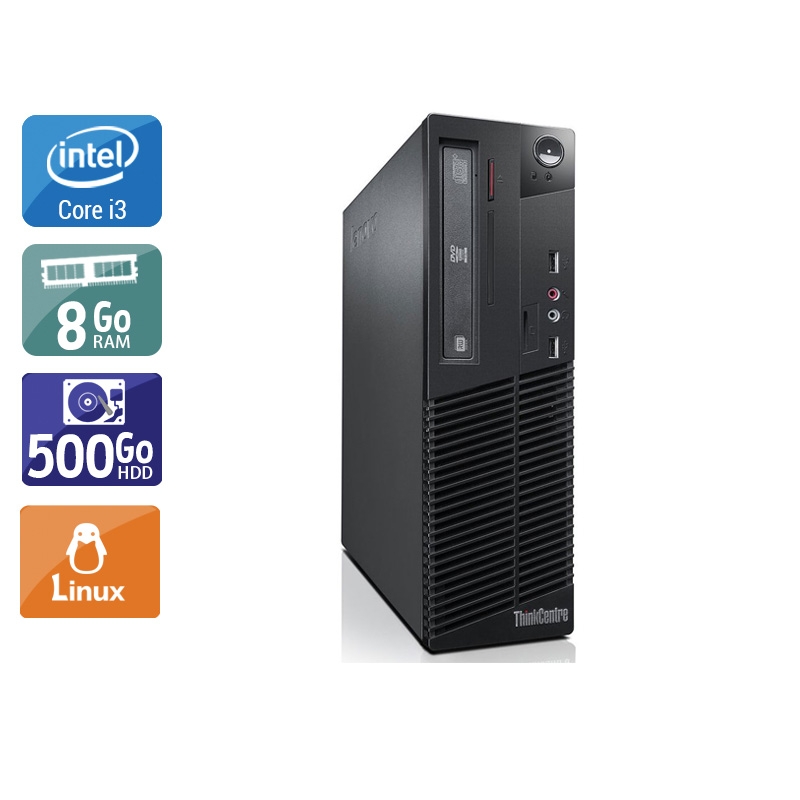 Acheter Lenovo ThinkCentre M73 SFF i3 - 8Go RAM 500Go HDD Linux Très bon étatOccasion certifiée reconditionnée Bon état - 232,50 € Lenovo ThinkCentre M73 SFF i3 - 8Go RAM 500Go HDD Linux Très bon étatOccasion certifiée reconditionnée Bon état - reconditionné disponible sur Kiatoo