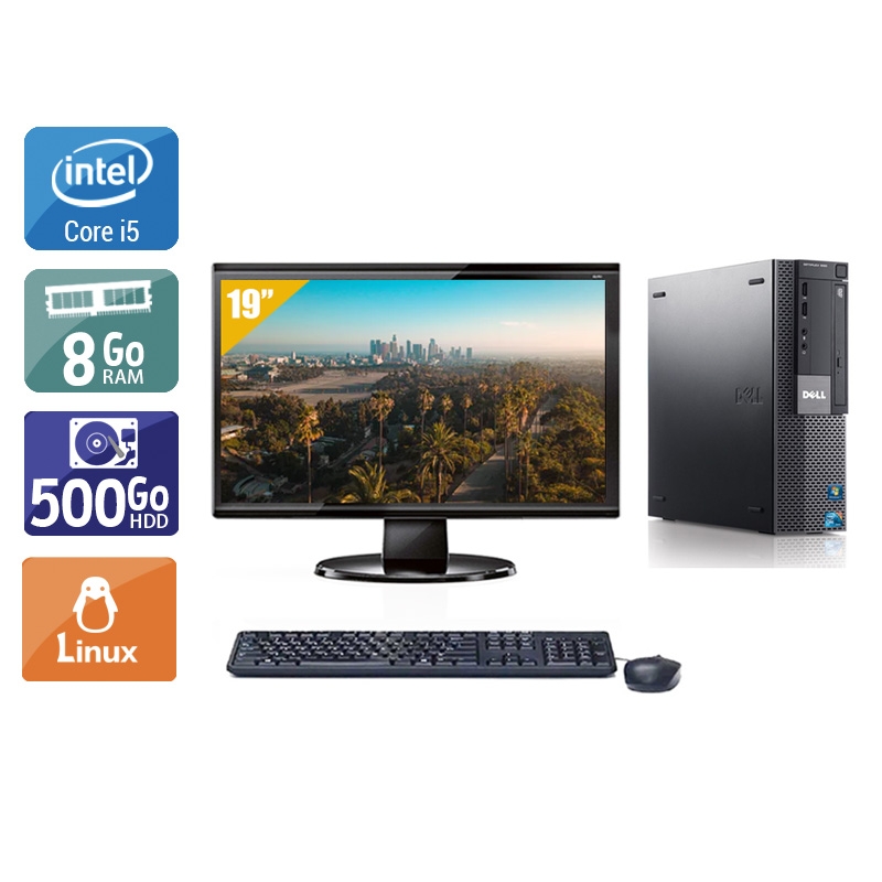Dell Optiplex 980 Desktop i5 + Écran - 19'' 8Go RAM 500Go HDD Linux  Bon étatOccasion certifiée reconditionnée Bon état -  reconditionné disponible sur Kiatoo