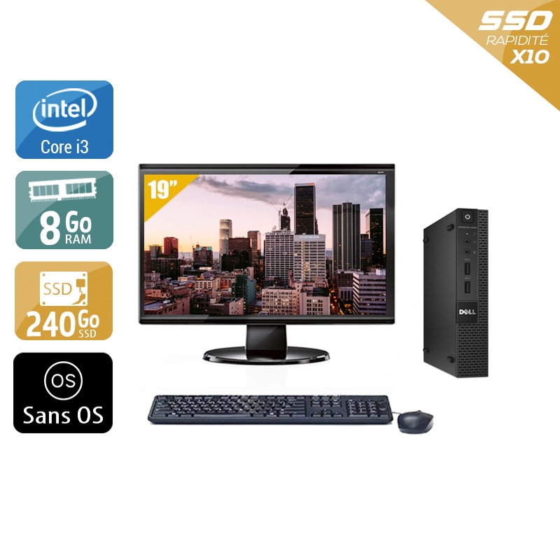 Acheter Dell Optiplex 9020M USDT i3 + Écran - 19'' 8Go RAM 240Go SSD Sans OS Bon étatOccasion certifiée reconditionnée Bon état - 224,17 € Dell Optiplex 9020M USDT i3 + Écran - 19'' 8Go RAM 240Go SSD Sans OS Bon étatOccasion certifiée reconditionnée Bon état - reconditionné disponible sur Kiatoo