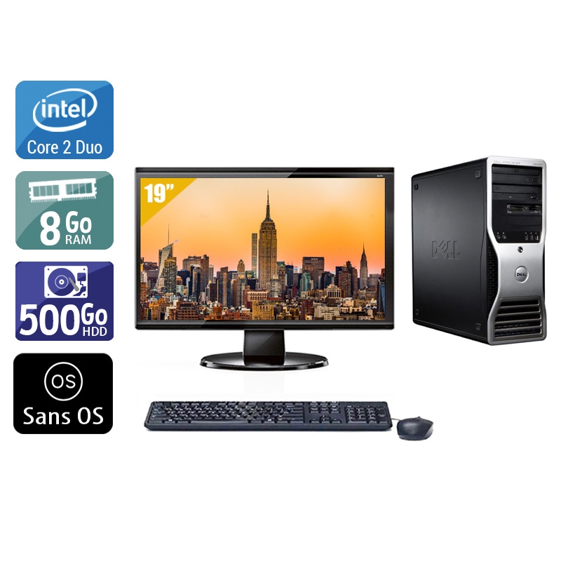Dell Precision 390 Tower Core 2 Duo + Écran - 19'' 8Go RAM 500Go HDD Sans OS  Bon étatOccasion certifiée reconditionnée Bon état -  reconditionné disponible sur Kiatoo