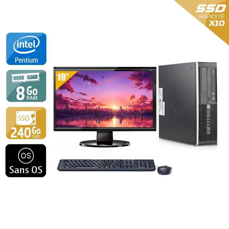 Acheter HP Compaq Elite 8200 SFF Pentium G Dual Core + Écran - 19'' 8Go RAM 240Go SSD Sans OS Bon étatOccasion certifiée reconditionnée Bon état - 282,50 € HP Compaq Elite 8200 SFF Pentium G Dual Core + Écran - 19'' 8Go RAM 240Go SSD Sans OS Bon étatOccasion certifiée reconditionnée Bon état - reconditionné disponible sur Kiatoo