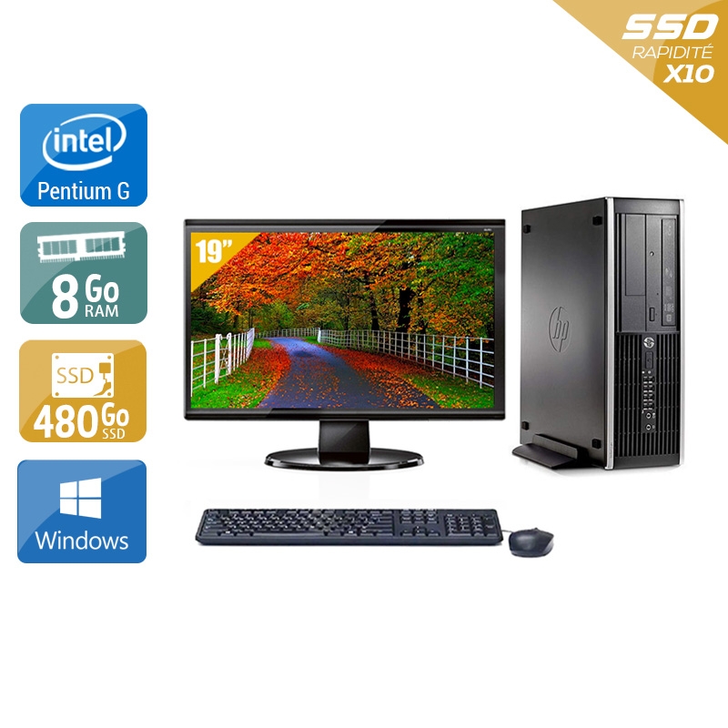 Acheter HP Compaq Pro 6300 SFF Pentium G Dual Core + Écran - 19'' 8Go RAM 480Go SSD Windows 10 Bon étatOccasion certifiée reconditionnée Bon état - 265,83 € HP Compaq Pro 6300 SFF Pentium G Dual Core + Écran - 19'' 8Go RAM 480Go SSD Windows 10 Bon étatOccasion certifiée reconditionnée Bon état - reconditionné disponible sur Kiatoo