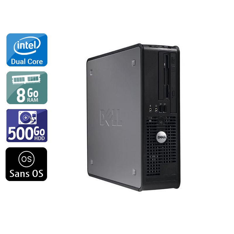 Acheter Dell Optiplex 760 SFF Dual Core - 8Go RAM 500Go HDD Sans OS Bon étatOccasion certifiée reconditionnée Bon état - 190,83 € Dell Optiplex 760 SFF Dual Core - 8Go RAM 500Go HDD Sans OS Bon étatOccasion certifiée reconditionnée Bon état - reconditionné disponible sur Kiatoo
