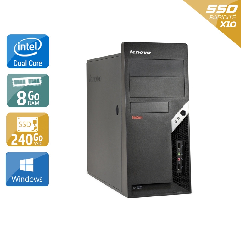 Acheter Lenovo ThinkCentre M57 Tower Dual Core - 8Go RAM 240Go SSD Windows 10 Bon étatOccasion certifiée reconditionnée Bon état - 190,83 € Lenovo ThinkCentre M57 Tower Dual Core - 8Go RAM 240Go SSD Windows 10 Bon étatOccasion certifiée reconditionnée Bon état - reconditionné disponible sur Kiatoo