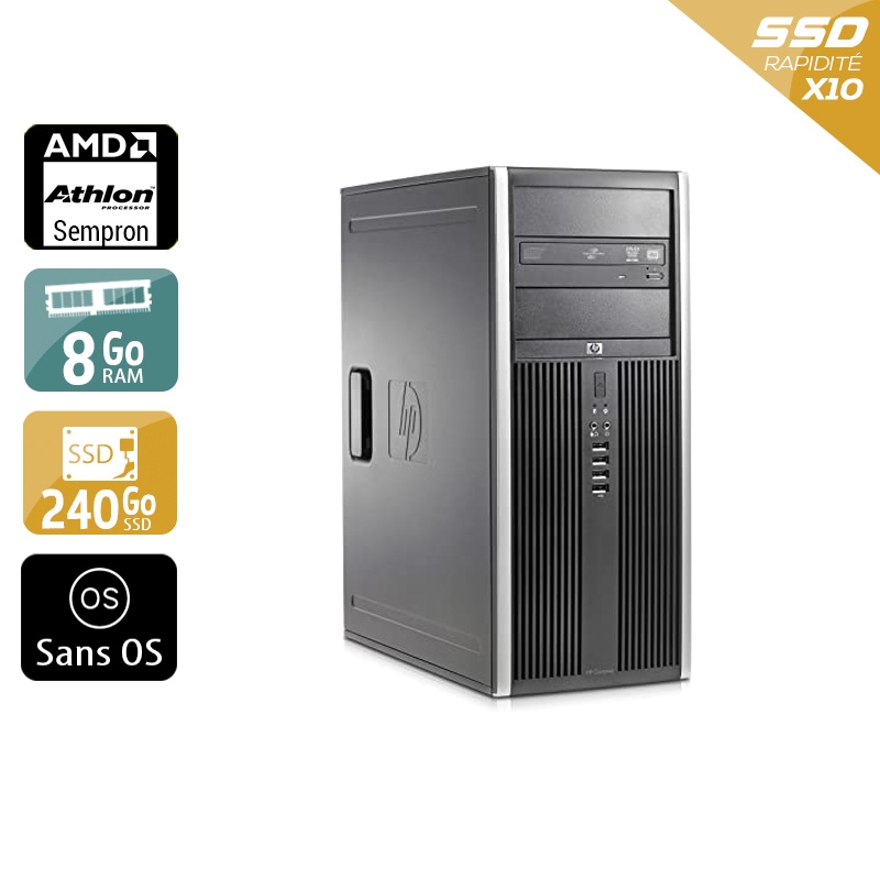 Acheter HP Compaq dc5750 Tower AMD Sempron - 8Go RAM 240Go SSD Sans OS Bon étatOccasion certifiée reconditionnée Bon état - 190,83 € HP Compaq dc5750 Tower AMD Sempron - 8Go RAM 240Go SSD Sans OS Bon étatOccasion certifiée reconditionnée Bon état - reconditionné disponible sur Kiatoo