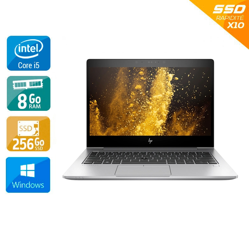 HP EliteBook 830 G6 13,3'' i5 Gen 8 - 8Go RAM 256Go SSD Windows 11  État correctOccasion certifiée reconditionnée Bon état -  reconditionné disponible sur Kiatoo