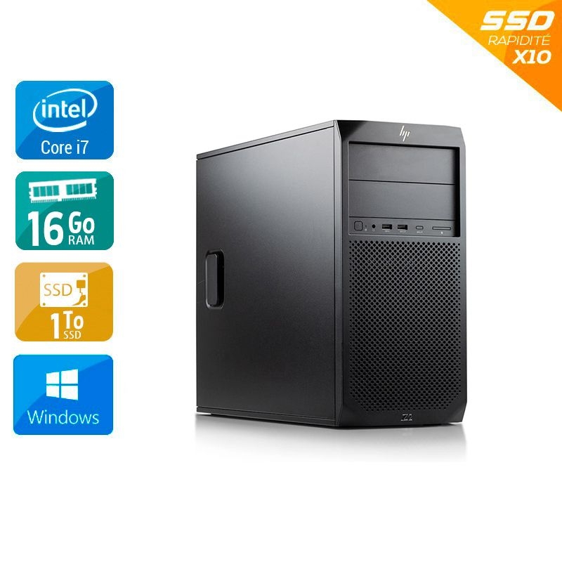 HP Z2 Tower G4 Workstation i7 Gen 8 - 16Go RAM 1To SSD Windows 11  Bon étatOccasion certifiée reconditionnée Bon état -  reconditionné disponible sur Kiatoo