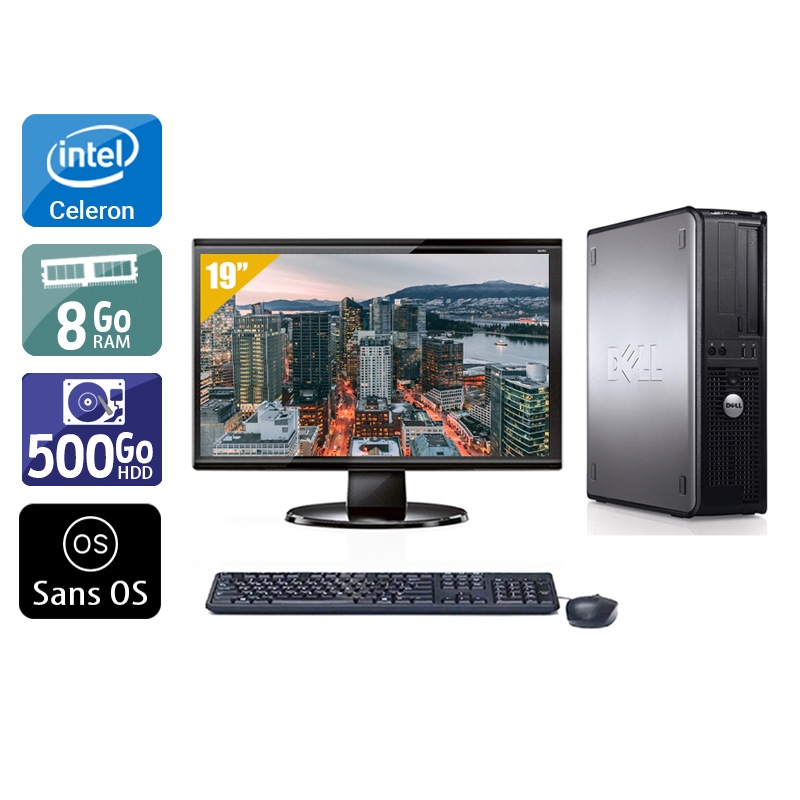 Acheter Dell Optiplex 780 Desktop Celeron Dual Core + Écran - 19'' 8Go RAM 500Go HDD Sans OS Très bon étatOccasion certifiée reconditionnée Bon état - 265,84 € Dell Optiplex 780 Desktop Celeron Dual Core + Écran - 19'' 8Go RAM 500Go HDD Sans OS Très bon étatOccasion certifiée reconditionnée Bon état - reconditionné disponible sur Kiatoo