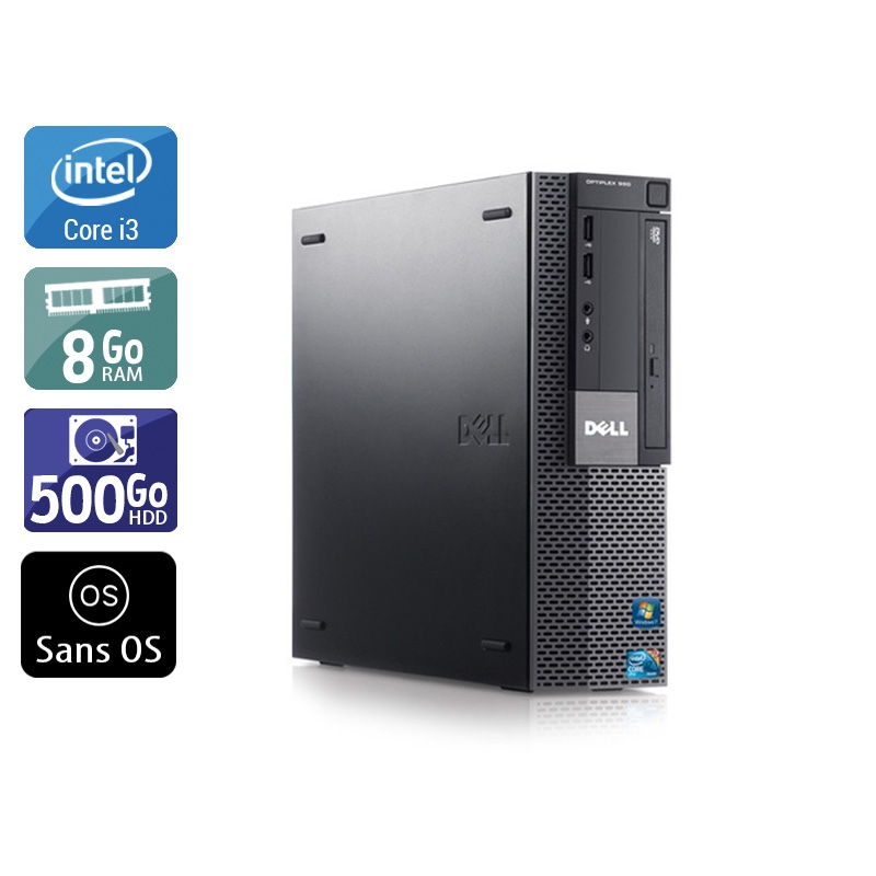 Dell Optiplex 980 SFF i3 - 8Go RAM 500Go HDD Sans OS  Très bon étatOccasion certifiée reconditionnée Bon état -  reconditionné disponible sur Kiatoo