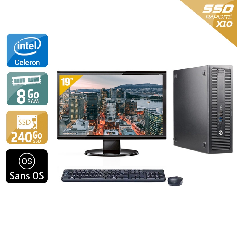 Acheter HP ProDesk 600 G1 SFF Celeron Dual Core + Écran - 19'' 8Go RAM 240Go SSD Sans OS Bon étatOccasion certifiée reconditionnée Bon état - 224,17 € HP ProDesk 600 G1 SFF Celeron Dual Core + Écran - 19'' 8Go RAM 240Go SSD Sans OS Bon étatOccasion certifiée reconditionnée Bon état - reconditionné disponible sur Kiatoo