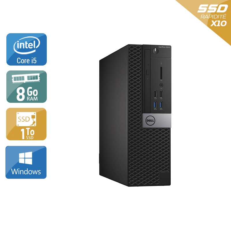 Acheter Dell Optiplex 5040 SFF i5 - 8Go RAM 1To SSD Windows 10 - Etat du Produit : Bon état Bon étatOccasion certifiée reconditionnée Bon état - 274,17 € Dell Optiplex 5040 SFF i5 - 8Go RAM 1To SSD Windows 10 - Etat du Produit : Bon état Bon étatOccasion certifiée reconditionnée Bon état - reconditionné disponible sur Kiatoo