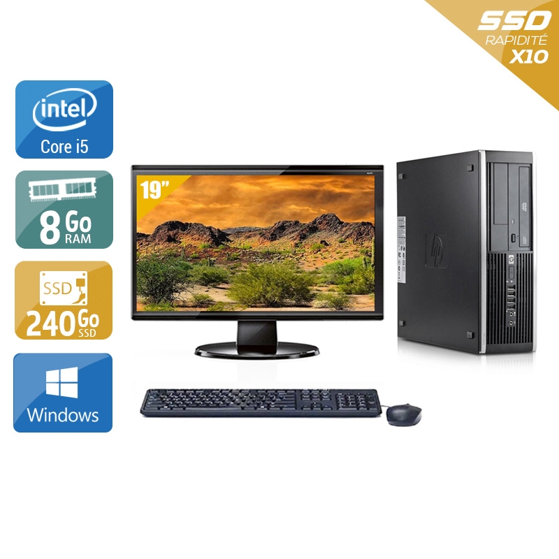 Acheter HP Compaq Elite 8300 SFF i5 + Écran - 19'' 8Go RAM 240Go SSD Windows 10 État correctOccasion certifiée reconditionnée Bon état - 199,17 € HP Compaq Elite 8300 SFF i5 + Écran - 19'' 8Go RAM 240Go SSD Windows 10 État correctOccasion certifiée reconditionnée Bon état - reconditionné disponible sur Kiatoo