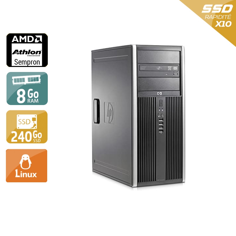 HP Compaq dc5750 Tower AMD Sempron - 8Go RAM 240Go SSD Linux  État correctOccasion certifiée reconditionnée Bon état -  reconditionné disponible sur Kiatoo