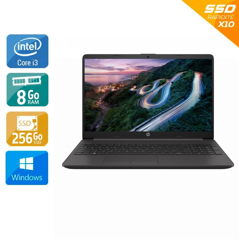 HP 250 G8 15,6'' i3 Gen 10 - 8Go RAM 256Go SSD Windows 11  État correctOccasion certifiée reconditionnée Bon état -  reconditionné disponible sur Kiatoo