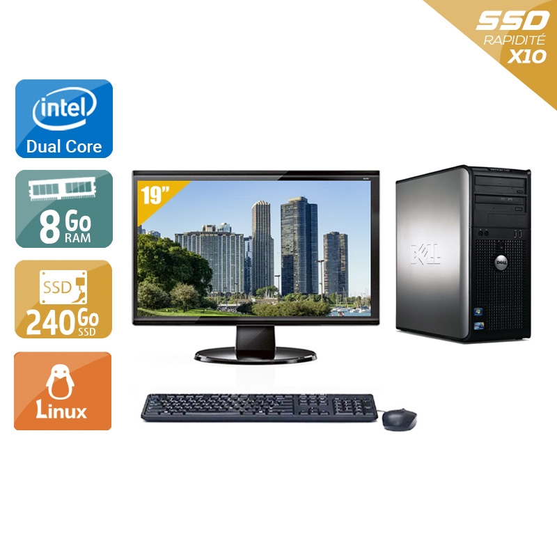 Acheter Dell Optiplex 780 Tower Dual Core + Écran - 19'' 8Go RAM 240Go SSD Linux Bon étatOccasion certifiée reconditionnée Bon état - 224,17 € Dell Optiplex 780 Tower Dual Core + Écran - 19'' 8Go RAM 240Go SSD Linux Bon étatOccasion certifiée reconditionnée Bon état - reconditionné disponible sur Kiatoo
